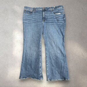 Madewell Cali Demi Boot Jeans Women's 24W Plus Medium High Rise Y2K Boho Casual